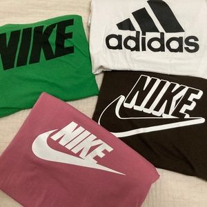 T shirt bundle Nike, Adidas size woman’s Medium